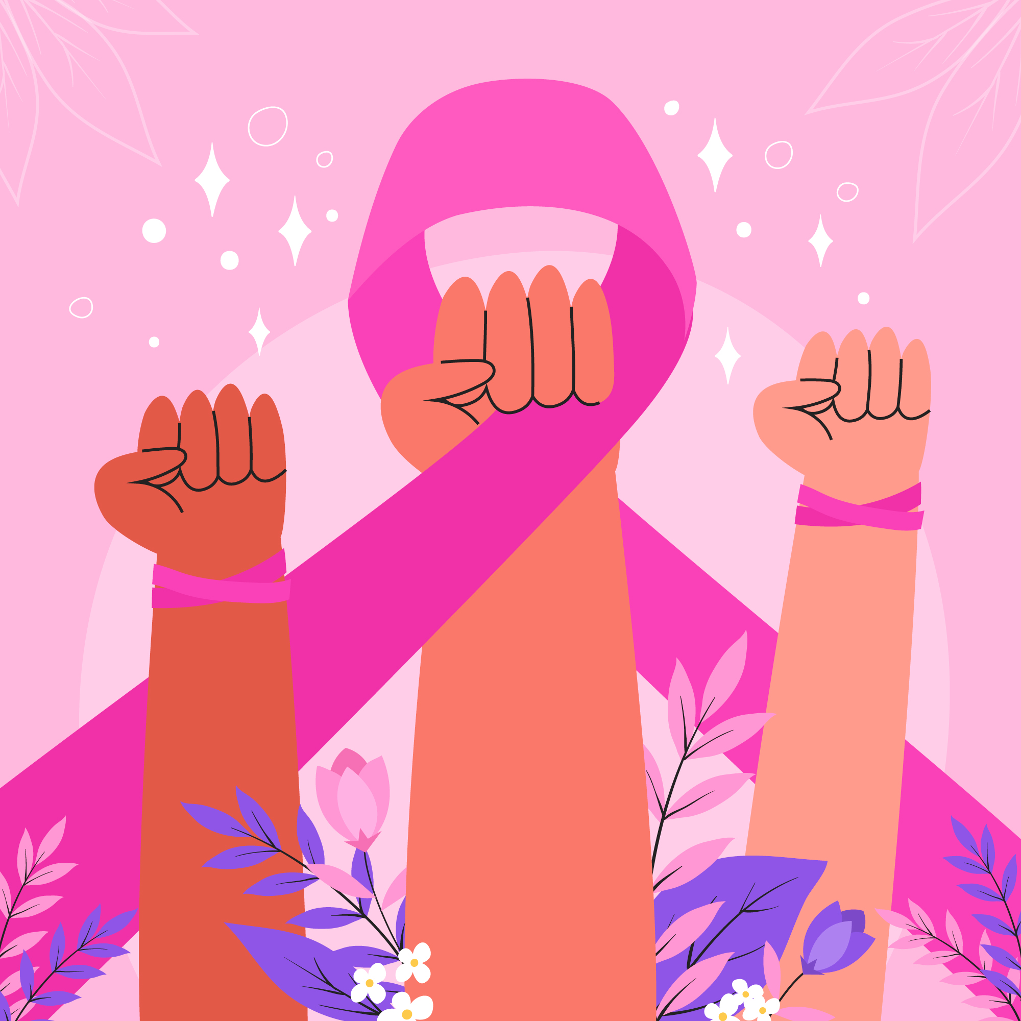 A symbolic image of fighting against cancer