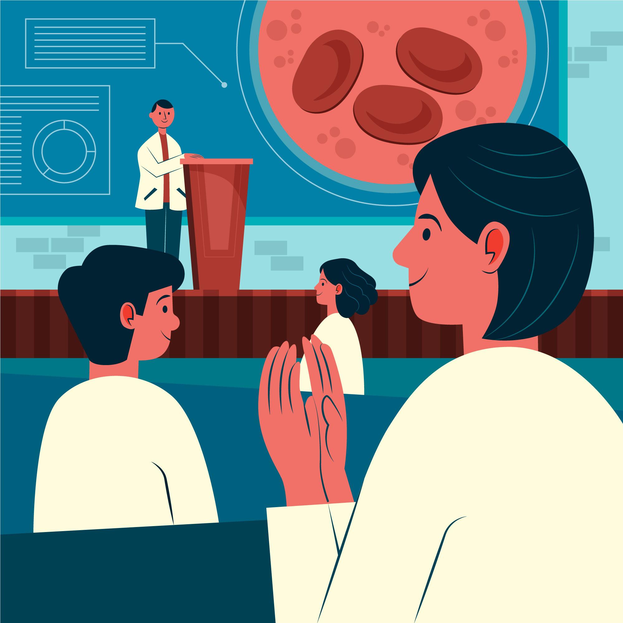 Close up of a microscope in a laboratory